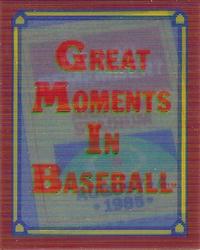 1988 Score - Magic Motion: Great Moments in Baseball #11 Rod Carew: 08/04/1985 Front