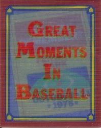 1988 Score - Magic Motion: Great Moments in Baseball #21 Carlton Fisk: 10/21/1975 Front