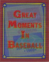 1988 Score - Magic Motion: Great Moments in Baseball #27 Steve Carlton: 09/15/1969 Front