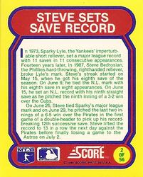 1988 Score - Magic Motion: Great Moments in Baseball #2 Steve Bedrosian: 06/29/1987 Back