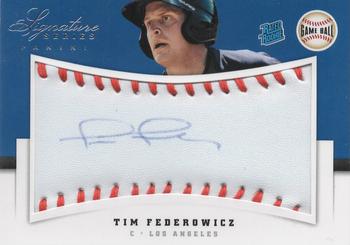 2012 Panini Signature Series - Rookies Game Ball Signatures #143 Tim Federowicz Front