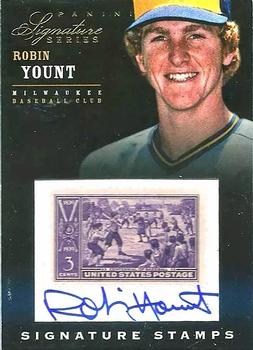 2012 Panini Signature Series - Signature Stamps #18 Robin Yount Front