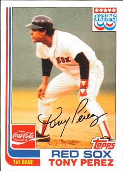 1982 Topps Brigham's/Coca-Cola Boston Red Sox #14 Tony Perez Front