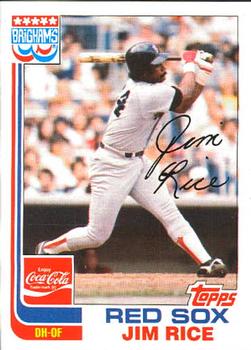 1982 Topps Brigham's/Coca-Cola Boston Red Sox #17 Jim Rice Front