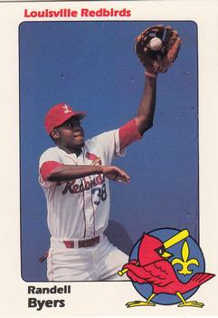 1989 Louisville Redbirds #12 Randell Byers Front