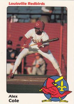 1989 Louisville Redbirds #14 Alex Cole Front