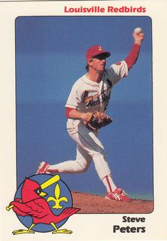 1989 Louisville Redbirds #30 Steve Peters Front