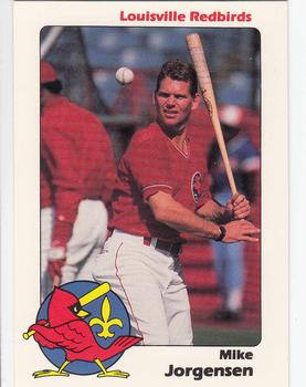 1989 Louisville Redbirds #6 Mike Jorgensen Front