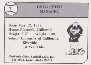 1989 Peninsula Oilers #7 Doug Smith Back