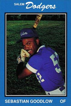 1989 Salem Dodgers #13 Sebastian Goodlow Front