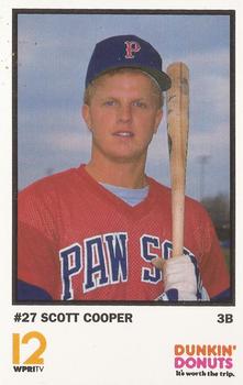 1990 Dunkin' Donuts Pawtucket Red Sox #3 Scott Cooper Front