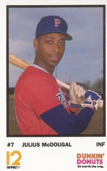 1990 Dunkin' Donuts Pawtucket Red Sox #14 Julius McDougal Front