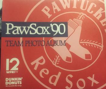 1990 Dunkin' Donuts Pawtucket Red Sox #31 Team Photo Back