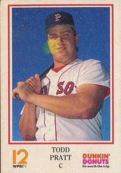 1991 Dunkin' Donuts Pawtucket Red Sox #NNO Todd Pratt Front