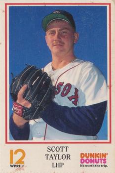 1991 Dunkin' Donuts Pawtucket Red Sox #NNO Scott Taylor Front