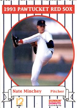1993 Dunkin' Donuts Pawtucket Red Sox #NNO Nate Minchey Front