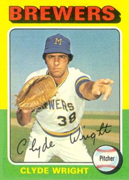 1975 Topps #408 Clyde Wright Front