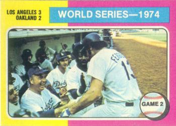1975 Topps #462 1974 World Series Game 2 Front