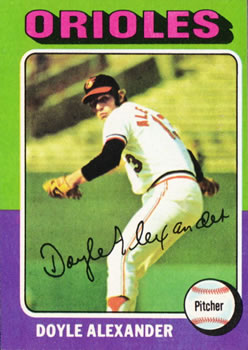 1975 Topps #491 Doyle Alexander Front