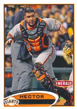 2012 Topps Emerald Nuts San Francisco Giants #SF15 Hector Sanchez Front