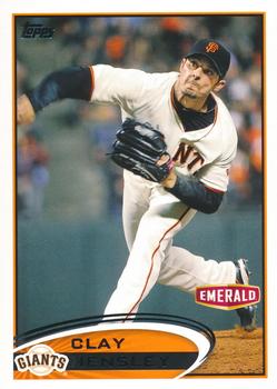 2012 Topps Emerald Nuts San Francisco Giants #SF6 Clay Hensley Front