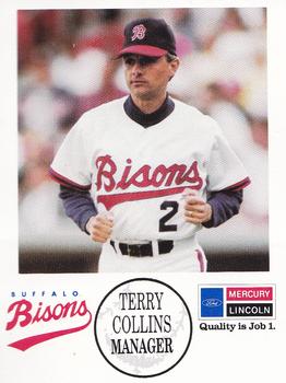 1990 Buffalo Bisons #NNO Terry Collins Front