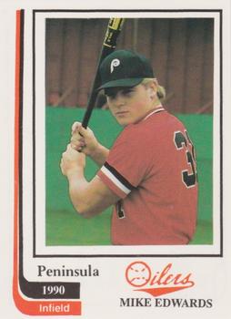 1990 Peninsula Oilers #4 Mike Edwards Front