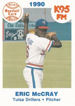 1990 Tulsa Drillers #17 Eric McCray Front