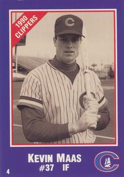 1990 Columbus Clippers Police #4 Kevin Maas Front
