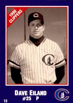 1990 Columbus Clippers Police #13 Dave Eiland Front