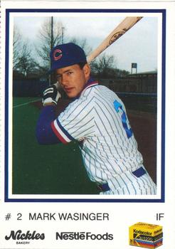 1990 Columbus Clippers #2 Mark Wasinger Front