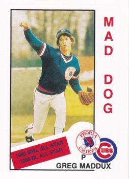 1988 Peoria Chiefs #NNO Greg Maddux Front