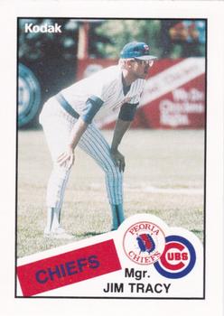 1988 Peoria Chiefs #NNO Jim Tracy Front