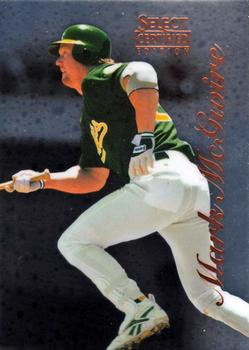 1996 Select Certified #20 Mark McGwire Front
