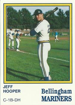1987 Bellingham Mariners #1 Jeff Hooper Front