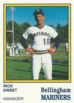 1987 Bellingham Mariners #24 Rick Sweet Front