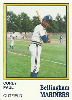 1987 Bellingham Mariners #31 Corey Paul Front