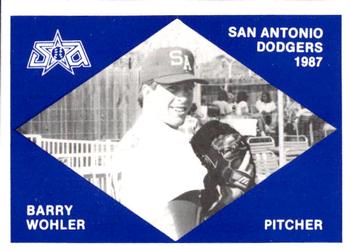 1987 San Antonio Dodgers #8 Barry Wohler Front