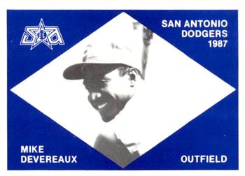 1987 San Antonio Dodgers #10 Mike Devereaux Front