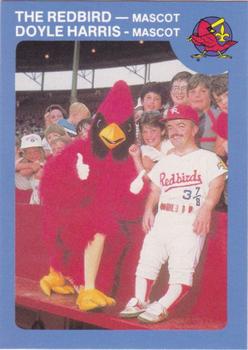 1986 Louisville Redbirds #30 The Redbird / Doyle Harris Front