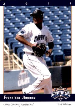 2011 Grandstand Lake County Captains #NNO Francisco Jimenez Front