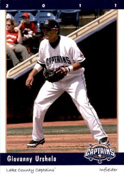 2011 Grandstand Lake County Captains #NNO Giovanny Urshela Front
