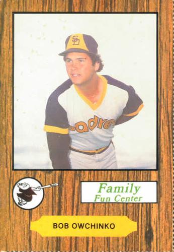 1979 Family Fun Center Dean's Photo San Diego Padres #7 Bob Owchinko Front