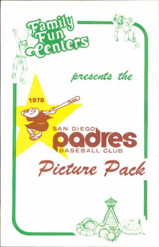 1978 Family Fun Centers San Diego Padres #NNO Header Card Front