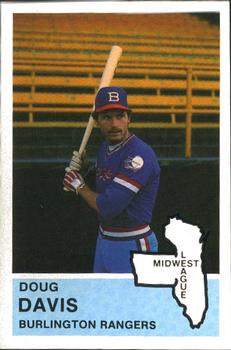 1982 Fritsch Burlington Rangers #22 Doug Davis Front