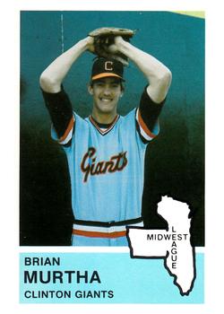 1982 Fritsch Clinton Giants #20 Brian Murtha Front