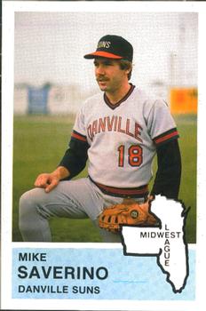 1982 Fritsch Danville Suns #23 Mike Saverino Front