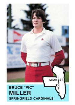 1982 Fritsch Springfield Cardinals #3 Bruce Miller Front