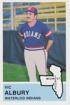 1982 Fritsch Waterloo Indians #3B Vic Albury Front