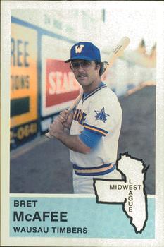 1982 Fritsch Wausau Timbers #13 Bret McAfee Front